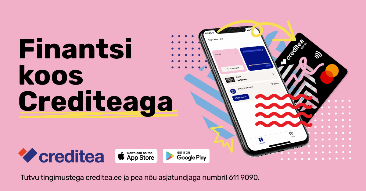 Creditea kaart ja mobiilirakendus
